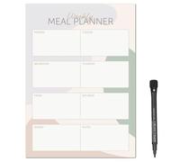 Magnetic A4 Weekly Meal Planner and Shopping List for Fridge, Whiteboard or Office with Dry Erase Pastels Design - Get Organised and Reduce Stress