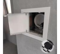 Magnetic Access Panel for Drywall 10x10in White Inspection Door Concealed Hatch for Electrical & Plumbing Service Wall Access Cover Easy Installation