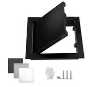 Magnetic Access Panel for Drywall 20.3x20.3cm 20.3x45.7cm 45.7x81.3cm Wall Hole Cover Plate Plumbing Access Panel Doors Thickened Aluminum for Ceiling Attic Bathroom HVAC(Black,35.6x35.6cm)