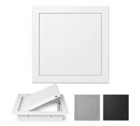 Magnetic Access Panel for Plasterboard, Aluminium Alloy Inspection Hatch for Walls and Ceilings, Flush Mount Service Door for Plumbing Electrical HVAC, Wall Hole Cover(White,350x350mm)