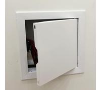 Magnetic Access Panel for Plumbing and Electrical Inspection, Push-to-Open Aluminum Frame with Galvanized Steel Plate