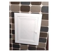 Magnetic Access Panel with Push to Open Button, White Attic Revision Door Aluminum Alloy, Drywall Plumbing Opening Flap Cover Plate(20x19in/508x483mm)