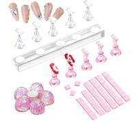 Magnetic Acrylic Nail Practice Rack | Nail Display Stand | Ideal for Beginners, Dressing Table and