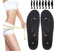 Magnetic Acupressure Reflexology Insoles, Breathable Deodorant Comfort Therapy Slimming for Weight Loss(2 Pair,S)