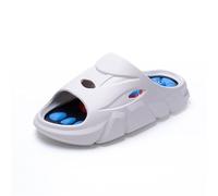 Magnetic Acupressure Slippers Foot Massager Men Women Non-Slip Thick-Soled Shower Shoes Reflexology Acupuncture Sandals Promote Blood Circulation in The Feet(White,45 EU)
