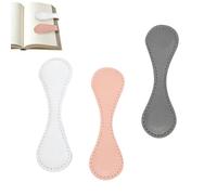 Magnetic Adhesive Leather Bookmark - 3-Piece Page Clip Reader Holder, Magnetic Page Clips Bookmarks, for Men, Women, Teachers, Students, Club, Bible Student, Birthday, Library, School, Office