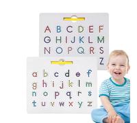 Magnetic Alphabet Board - 2-in-1 Magnetic Steel Ball Drawing Board, Stem Toy Letters Learning, Magnet Bead Tablet Pad, Practicing Learning Education Toys, Double-Sided For Boys Girls