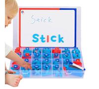Magnetic Alphabet Kit with 104Letters, Thick Foam Fridge Magnets for Kids, Uppercase Lowercase kit with Double-Side Magnetic Board-Foam, Kids Preschool Spelling and Learning with Pens Eraser