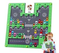 Magnetic Alphabet Maze - Parking Lot Theme Educational Maze Board | Early Learning Hand Eye Coordination Development Game For Boys Girls School Home Cognitive Skill Training Activity