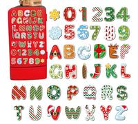 Magnetic Alphabet Set - Rubber Fridge Magnets for Kids Learning | Educational Toy with Colorful Letters, Classroom Kindergarten Tool, Travel Daycare Activity, Boys, Girls, Rainy Day Fun Use