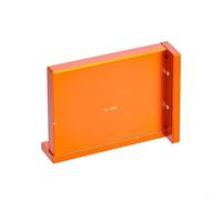 Magnetic Aluminium Mitre Saw Guide 90° Cutting Angle Woodworking Aid Precision Positioning Wear-Resistant Compact 8.5 x 8 x 6.5 cm Orange for Precise Sawing and Versatile Use