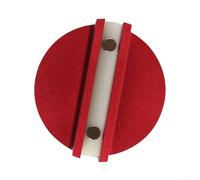 Magnetic Aluminum Car Jack Pad Heavy-Duty CNC-Machined Red Bright Design Hands-Free Secure Pinch Weld Fit Deformation-Resistant for Safe Vehicle Maintenance Repair Workshop