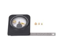Magnetic Angle Finder, Multi Functional, With Stainless Steel Ruler | Magnetic Base, Dual Scales, Clear Readings, For Woodworking