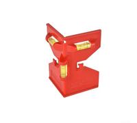 Magnetic Angle Meter with 3 Levels for Professional Fence Post and Carpentry Work (Red)