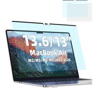 Magnetic Anti Blue Light Screen Protector for MacBook Air 13.6/13 Inch (2022-2026, M2, M3, M4, M5), Removable MAC 13.6" Blue Light Filter , Bubble-Free Install , Eye Protection Glare Laptop Screen