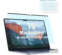 Magnetic Anti Blue Light Screen Protector for MacBook Pro 16 Inch (2021-2025,M1, M2, M3, M4, Pro/Max), Removable MAC 16.2" Blue Light Filter ,Bubble-Free Instal, Eye Protection Glare Laptop Screen