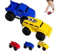 Magnetic Anti-Gravity Wall Climbing Car | Pull-Back Inertial Toy with 360° Wall & Ceiling Action | Educational Decompression Toy for Kids & Adults (Blue+Yellow)