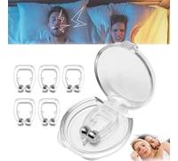 Magnetic Anti Snore Clip, Snoring Nose Clip - Nasal Airflow Clip, Magnetic Nose Clip for Snoring, Reusable Snoring Device, Experience A Silent, Quality Sleep (5pcs)