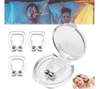 Magnetic Anti Snore Clip, Snoring Nose Clip - Nasal Airflow Clip, Magnetic Nose Clip for Snoring, Reusable Snoring Device, Experience A Silent, Quality Sleep (3pcs)
