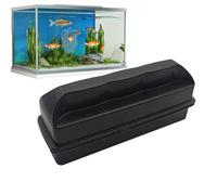 Magnetic Aquarium Scraper, Fish Tank Glass Cleaner, Double Sided Gravel Vacuum for Aquarium, Magnetic Glass Cleaning Brush, Scrubber Clean Brush, Window Cleaning Magnet Tools for Home