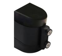 Magnetic Attraction Wall Mounted Belt Barrier, Magnetic Retractable Queue Rope Barrier with mounting Accessories(B,/9.8FT)