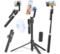 Magnetic Auto Face Tracking Selfie Stick Tripod for iPhone 70.9" Automatic Portable Phone Camera Tripod Stand with Remote, 360 Rotation Follows Your Movement for Video Recording, Travel, Vlogging