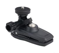 Magnetic Backpack Clip Mount with 360 Degree Rotating Ball Head for Insta360 GO 3 2S, X4 X3 X2, One R, For DJI Pocket 2 Action Camera, Secure For Shark Teeth