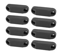 Magnetic Baggage Door Catch Replacement, Durable and Weather-Resistant, Keeps Doors Open for RV Compartment Storage, Black - 4 Pairs