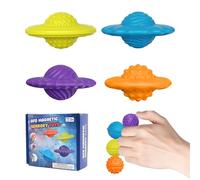 Magnetic Balls Fidget Ball: Magnetic Fidget Balls Stress Relief for Adults Autism ADHD Focus Office Desk Travel with Case (L Four colors)