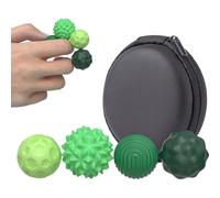 Magnetic Balls Fidget Toy Adults&Teens,4pcs Sensory Attraction Stress Balls with Silicone Shell to Calm Anxious Mind,Silent Stress Relief Texture Balls for ADHD,Autism,Anxiety (Green)
