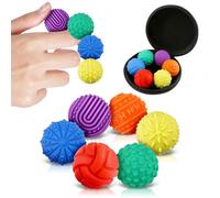 Magnetic Balls Fidget Toys, MAIGELITE 6pcs Weighted Sensory Fidget Balls | Texture Tactile Stress Anxiety Relief Toys for Fingers Hands, Pain Stimming Tools for Adults & Teens (Mixed colours)