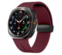 Magnetic Band Compatible with Samsung Galaxy Watch Ultra 47mm, Soft Silicone Sport Strap for Galaxy Watch 7 6 5 4 Band 44mm 40mm Men Women / 6 Classic 47mm 43mm / 5 Pro 45mm / 4 Classic 46mm 42mm