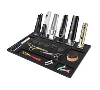 Magnetic Barber Mat for Clippers, Barber Station Organizer Magnetic Tool Mat with 6 Magnet, Barber Matt Organizer Station, Magnetic Clipper Mat for Tools Pad for Grooming Table Tray Stations Clipper