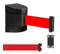 Magnetic Barrier Tape Retractable ， Retractable Barrier Multicolor 2-10m Hotels Parks Museums Galleries(Black B,10m)