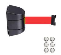 Magnetic Barrier Tape Retractable ， Retractable Belt Barrier Wall Mount Multicolor 2-10m for Airport Hotel Playground(Black B -,10m)
