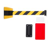Magnetic Barrier Tape Retractable ， Retractable Isolation Barrier Multi 2-10m For Hotels Parks Museums Galleries(Yellow - Not Drillable,10m)
