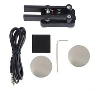 Magnetic Base Dual Paddle Code Telegraph Key with 3.5mm Jack Interface for Shortwave CW Operation and Portable Use