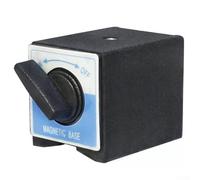 Magnetic Base for Dial Indicator - Heavy Duty Holding Power with M8 Thread, Compatible with Measuring Instruments, Gauges and Cutting Tools - 50x63x55mm Black