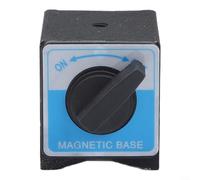 Magnetic Base for Dial Indicator Holder Applications Supporting Instrument Mounting on Flat Ferrous Surfaces