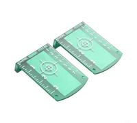 Magnetic Base Laser Target Plate for Red/For Green Laser Level Set of 2 (Green)
