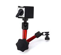 Magnetic Base Stand with Adjustable Holder, Mini Magnetic Base Holder for Digital Level Dial Testing Indicator Tool with Stand, 38x29x35mm/1.5x1.1x1.4 Inch