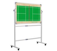 Magnetic Basketball Coaching Board, Soccer Tactics Clipboard, with Movable Stand, Can Rotate 360°, Sturdy Material, Horizontal and Vertical Dual-use(Badminton)
