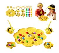 Magnetic Bee Catcher Game, Outdoor Fun Busy Bees Toy for Kids & Family, Portable Educational Focus Board Game with Magnetic Wands for Camping Travel Family Party Travel Activities (2-player Game)