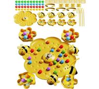 Magnetic Bee String Game - Fun Family Outdoor Toy 2025 Edition, Magnetic Bee Catcher Game, Magnetics Bee Bean Picking Games, Funny Family Night Party Board Games, Montessori Educational Toy (4 Player)
