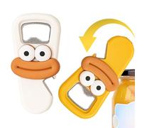 Magnetic Beer Bottle Opener - 2pcs Cute Refrigerator Mount Wine Bottle Opener | Handy Refrigerator Magnet Bottles Openers | Soda Cans Opening Tool Suitable for Kitchen, Bar, and Party Use