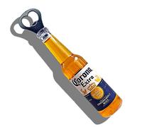 Magnetic Beer Bottle Opener Figure Big Size Beer Bottle Bar Refrigerator Decor Unique Birthday Gifts Collection Tall 21.5 cm (Corona Extra)