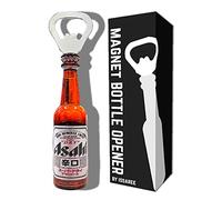 Magnetic Beer Bottle Opener Figure Japan Beer Bottles Fridge Magnet Cap Catcher Opening Tool BBQ Refrigerator Decorations Cool Unique Funny Accessories Holiday Birthday Gift Collection (Asahi)