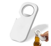 Magnetic Beer Bottle Opener, Multifunctional Bottle Opener Beer Tin Can Opener 3 in 1 Flat Stainless Steel Bottle Opener Beer Gifts for Men, Beer Gadgets Attach to Fridge