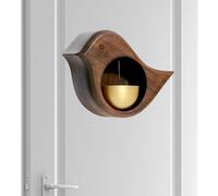 Magnetic Bell For Merchants: Bird Shape, Wooden , Shop Alert With Suction, Refrigerator Decoration | Home, Porch, Barn, Shop, Welcome, Colgant