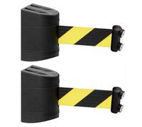 Magnetic Belt Barrier Retractable, Magnetic Retractable Belt Barrier for Crowd Control 2-10M Pack of 1 Or 2(B,5M/16FT)